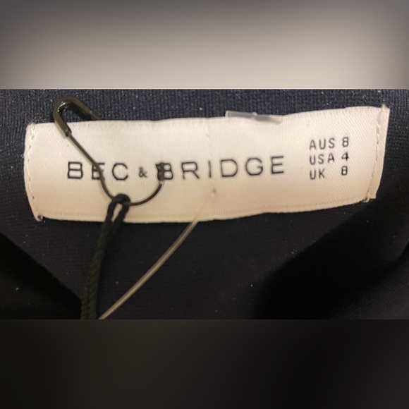 BEC & BRIDGE dress new with tags size 4 cut-out dress navy XS/S - Picture 7 of 11